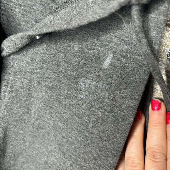 Tresics medium grey sleeveless hooded midi sweatshirt dress - Picture 2 of 4